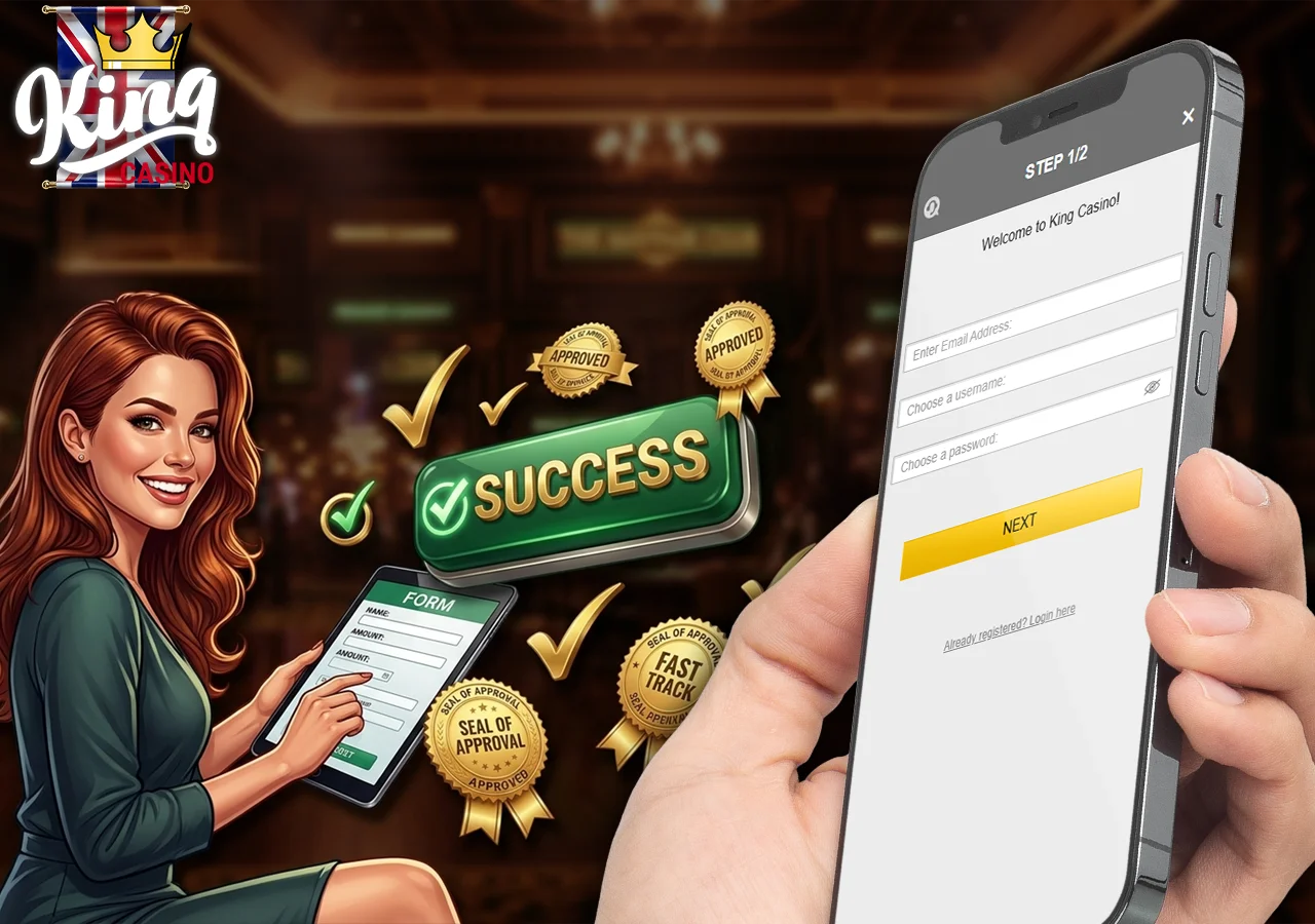 Step by step guide to secure registration and King Casino login