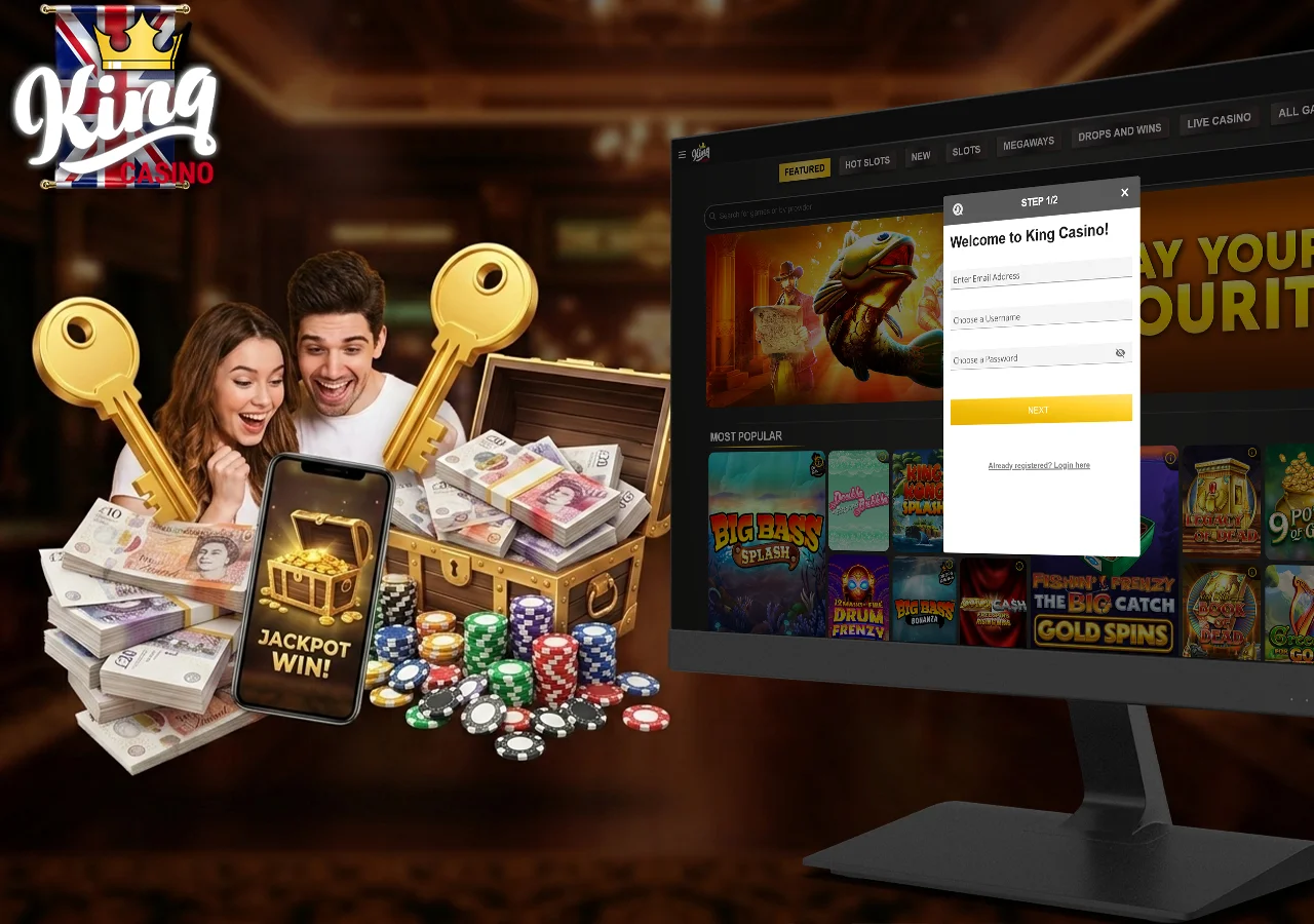 Generous welcome package offer available for newly registered King Casino players